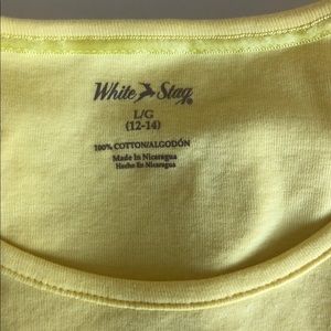 White Stag tee shirt Top Yellow Large